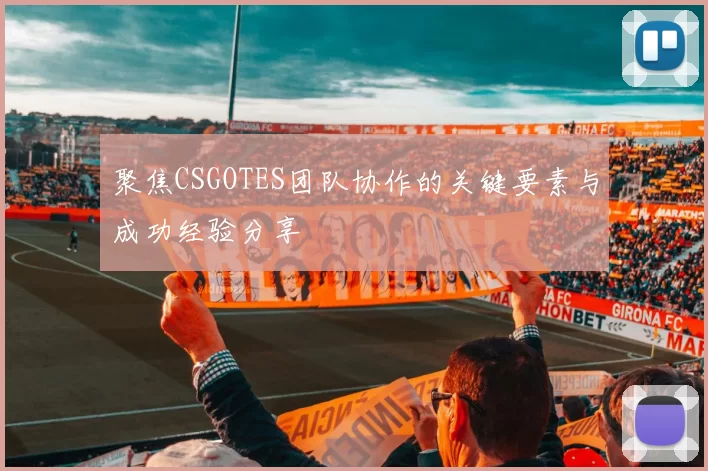 聚焦CSGOTES团队协作的关键要素与成功经验分享