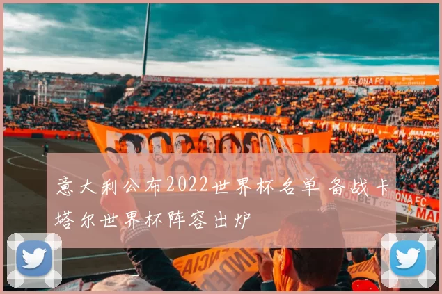 意大利公布2022世界杯名单 备战卡塔尔世界杯阵容出炉