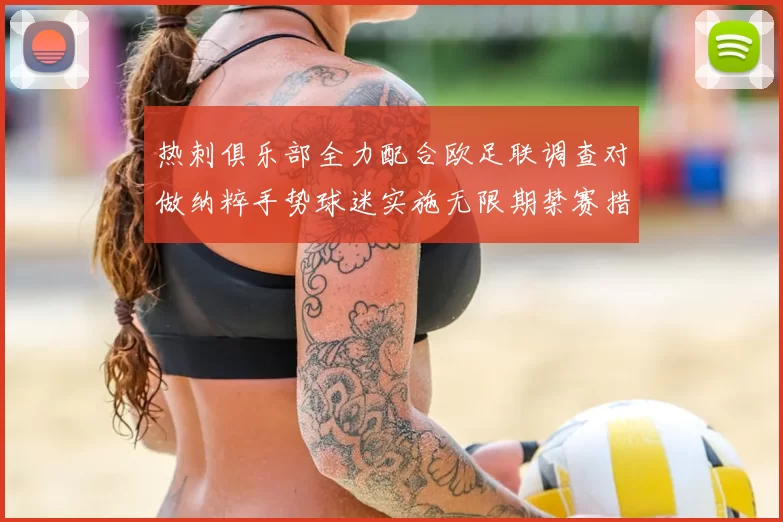 热刺俱乐部全力配合欧足联调查对做纳粹手势球迷实施无限期禁赛措施